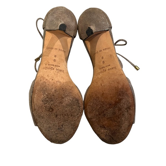 Kate Spade New York Cate Antracite Crinkle Leather Pumps, Sz 8 - Picture 13 of 15